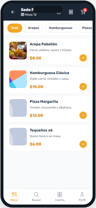 4. 2. Menú
