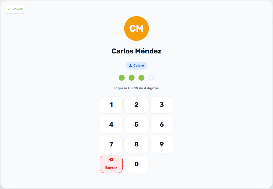 1. 1. Login con PIN
