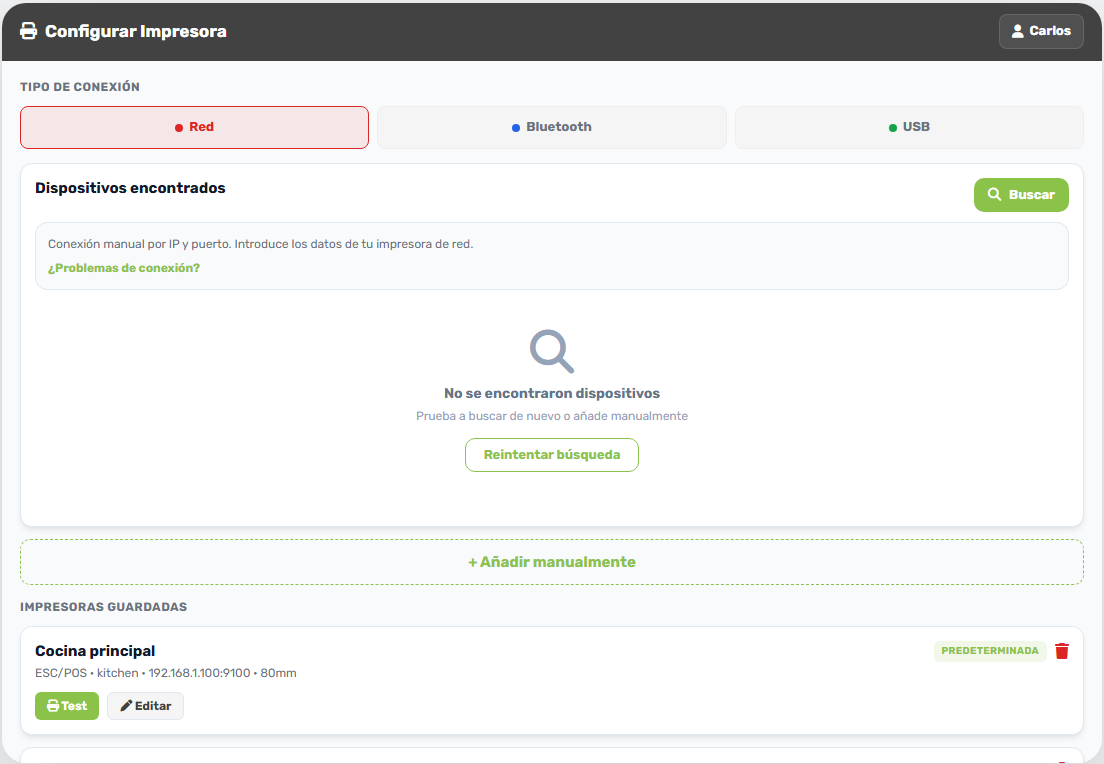 8. 8. Configuración de impresoras